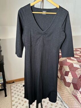 Toad & Co Midi Dress Black Medium